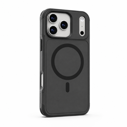Capa Magnética Reforçada para iPhone 17 Pro Max – Preta