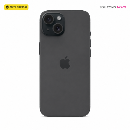 Apple iPhone 15 5G 128GB Preto – Sou Como Novo
